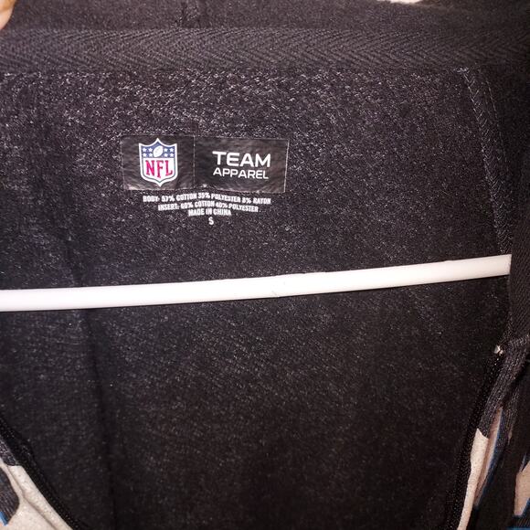 Carolina Panthers Women's Sweatshirt Small Hooded Full Zip NFL Team Apparel - Picture 6 of 7